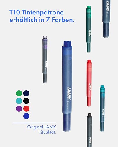 Lamy T10 Ink Cartridges Blue (1 Packet With 5 Cartridges)