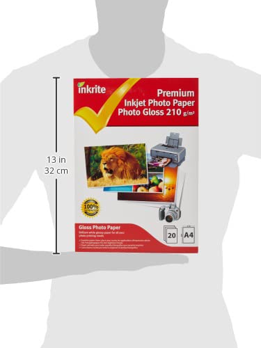 Inkrite PPIPG210A420 PhotoPlus Professional Paper Photo Gloss 210gsm A4 (20 sheets)