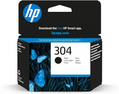 HP N9K06AE 304 Original Ink Cartridge, Black, (Pack of 1)