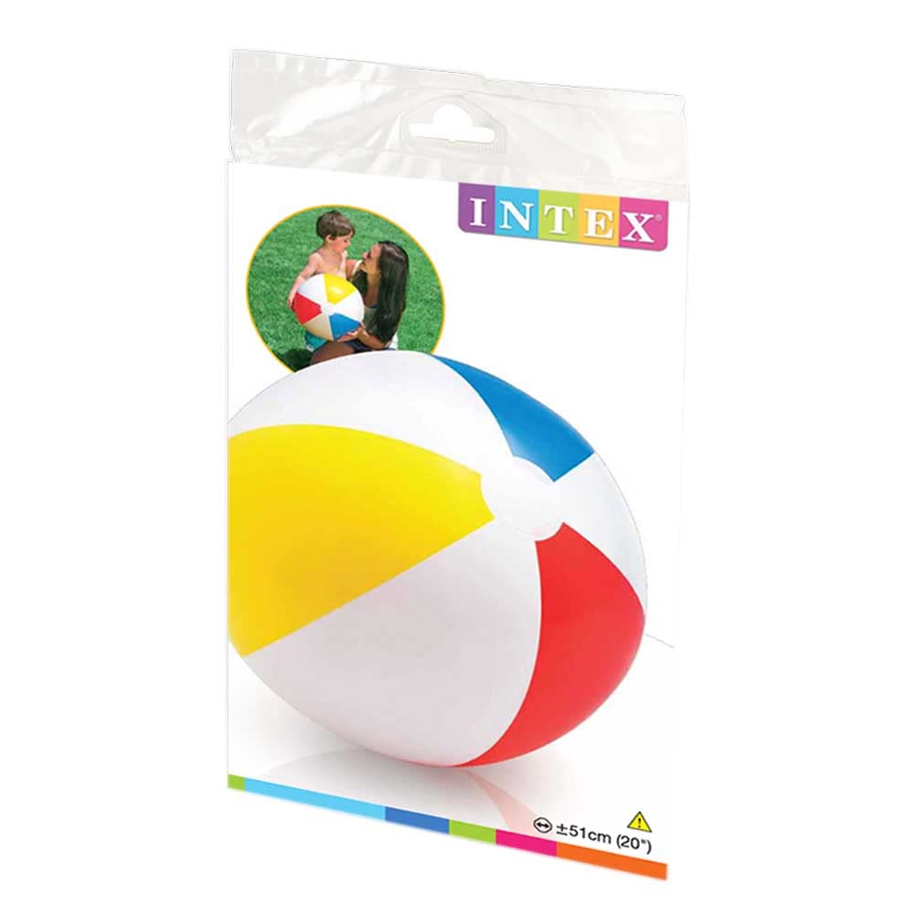 Intex Glossy Panel Ball - Inflatable Water Ball / Beach Ball - Diameter 51 cm