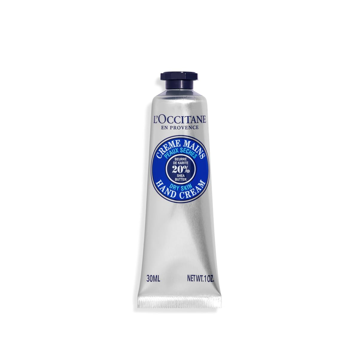 L'OCCITANE Travel Sized Shea Butter Hand Cream 30ml   Enriched with Shea Butter   Vegan & 98% Readily Biodegradable   Clean & Luxury Beauty Hand Care for All Skin Types