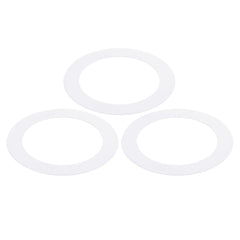 PATIKIL 3.98 inches ID 5.51 inches OD Goof Rings for Recessed Light, 3 Pack Gloss White Goof Metal Trim Ring Lighting Fixture for Ceiling Wall Recessed Can Downlights