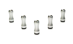 Armerah Baton 510 Drip Tip e-cig Mouthpiece Short/Aluminium/Solid 5 Pack in Silver