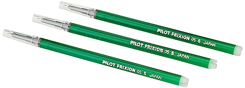 Pilot Refills for Frixion Point Rollerball 0.5 mm - Light Green, Pack of 3