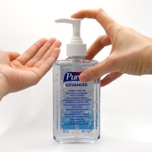 PURELL ADVANCED HAND SANITISER GEL 300mL, Pump Bottle. Hand Sanitizer Gel kill 99.99% of most common germs. 70% alcohol formulation with moisturisers