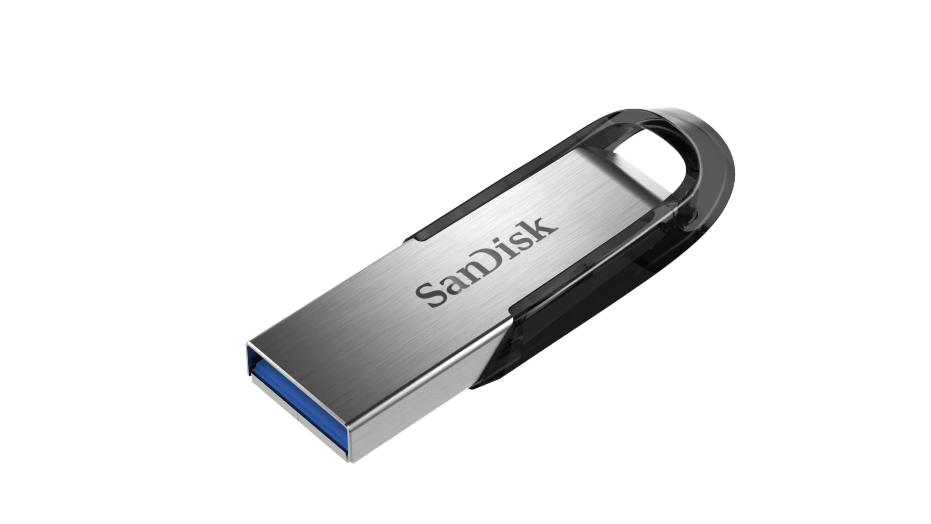 SanDisk Ultra Flair 128GB, USB 3.0, 150MB/s Read, Durable, Sleek Metal Casing, Silver/Black