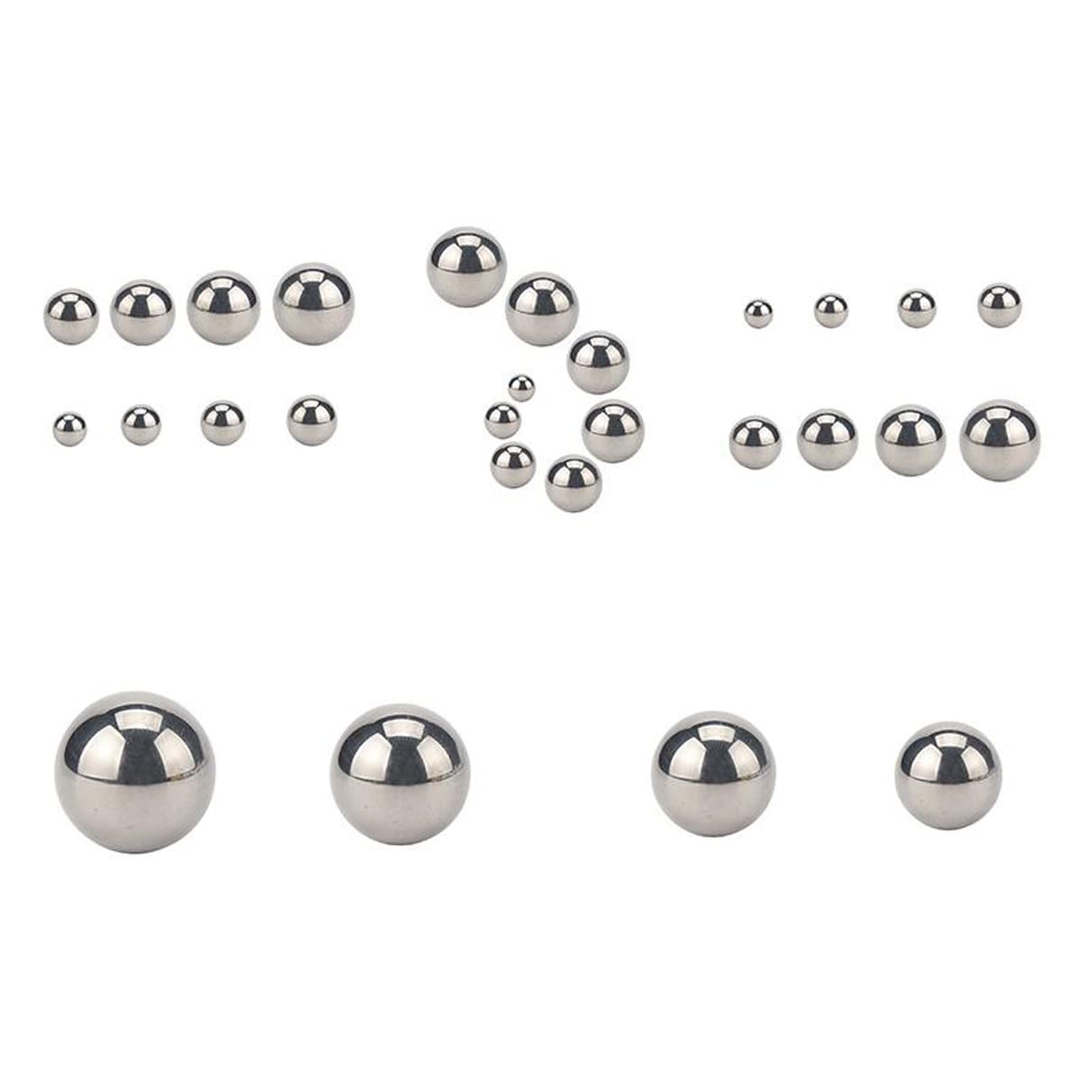 Precision Steel Bearing Balls 1/4 inches 3/4 inches 5/16 inches 1/8 inches 3/8 inches 5/8 inches 7/16 inches 9/16 inches 1/2 inches 5/32 inches Solid Carbon Steel Balls G25 Bearing Steel Ball 20pcs