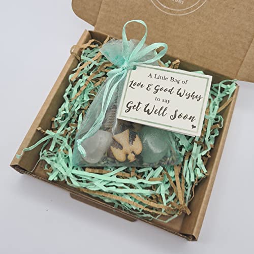 Get Well Soon Gemstone Bag of Good Wishes, a unique get well soon token to show you care