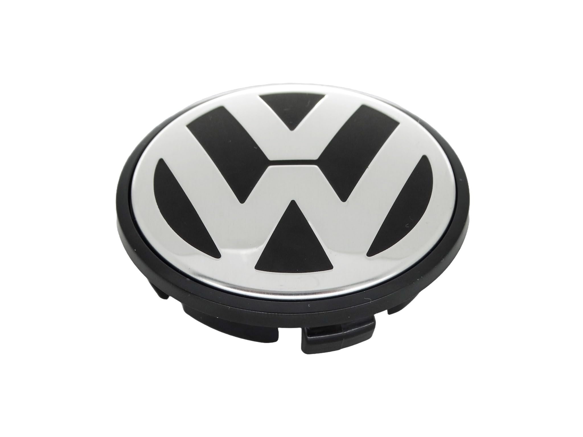 Genuine VW Alloy Wheel Centre Cap Satin Black High Chrome 65mm - 3B7601171 XRW