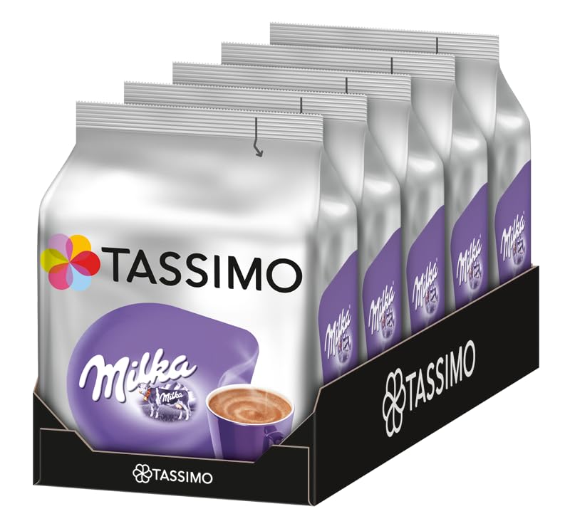 Tassimo Milka Hot Chocolate Pods x8 (Pack of 5, Total 40 Drinks)