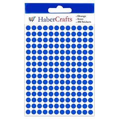 8mm Blue Dot Stickers Colour Sticker Dots Coloured Sticky Dots Easy Peel Self Adhesive Circle Stickers Labels for Colour Coding Calendar Scrapbooks & Organising (Blue - 5 Pack - 2450 Stickers)