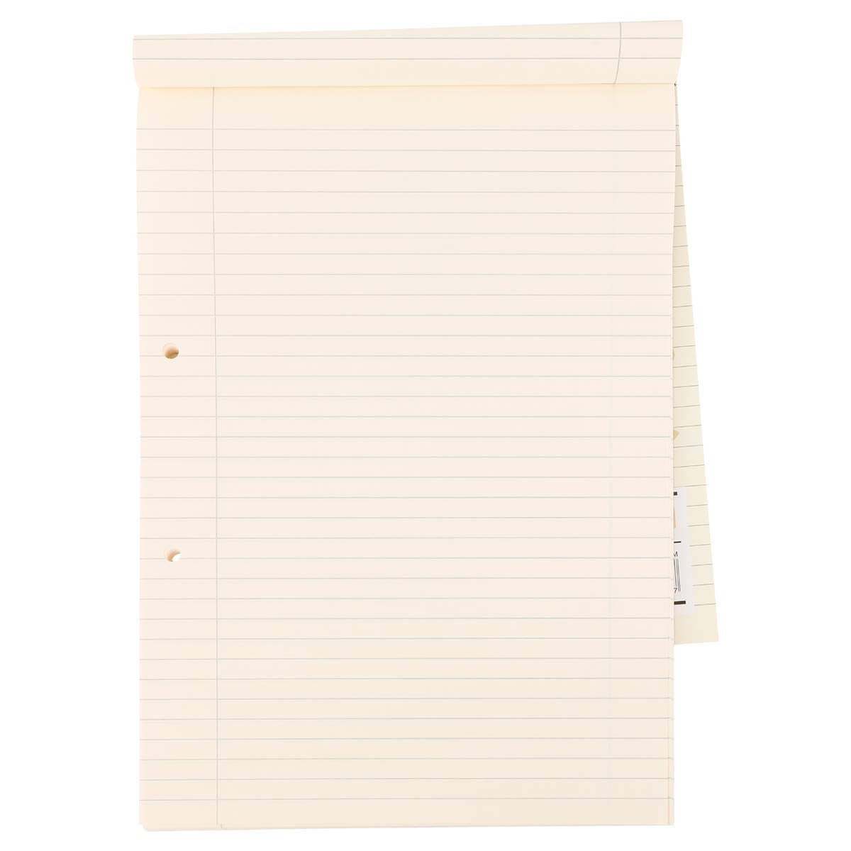 Rhino Cream Paper A4 Refill Pad   8mm Lined and Margin   50 Leaf/100 Page / 1-Pack - Ideal A4 Writing Paper for Dyslexia & Other SEN