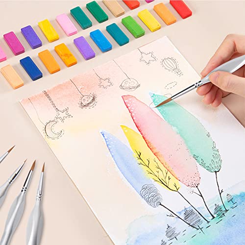 Fine Tip Detail Paint Brush Set 10pcs Artist Professional Miniature Paint Brushes for Acrylic Watercolor Oil Painting (10 packs silver)