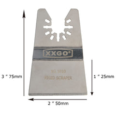 XXGO 4 Pcs Oscillating Multi Tool Scraper Blades for Scraping Cutting Removing Paint Caulk Adhesive Sealant XG4201U