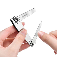 Nail Clipper, Made with Heavy Duty Stainless Steel, Suitable for Thick Fingernail Toenail Men Women (Silver 1 Pack)