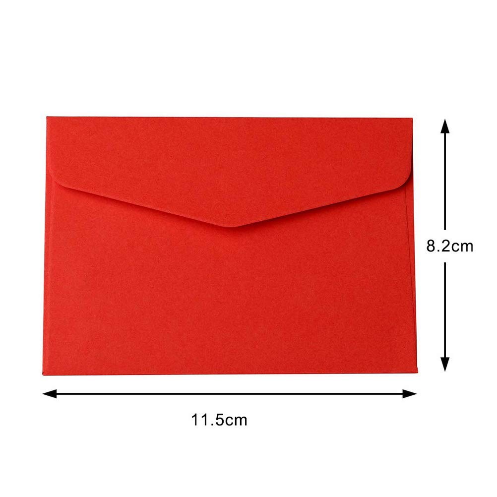 nuoshen 60 pcs Mini Envelopes, Small Coloured Envelopes Multi Color Gift Envelope Thanksgiving Envelopes for Mini Small Gift Cards Tags Birthday Wishes Wedding (11.5 * 8.2CM)