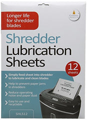 Cathedral Products Pack of 12 Shredder Lubrication Sheets - Great alternative to messy oil