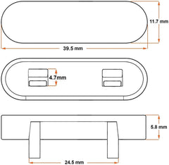 JCP 10 x Tan Window Drainage Cover Caps Weep Hole Covers for UPVC Windows