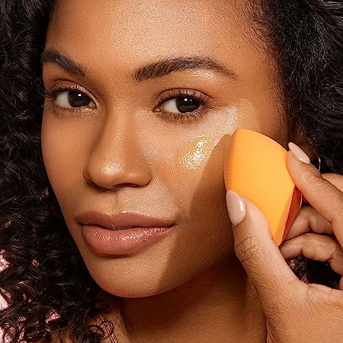 Real Techniques Miracle Complexion Beauty Sponge Makeup Blender Set, Orange, (Pack of 8)