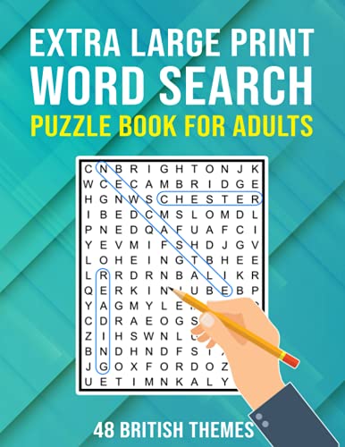 Extra Large Print Word Search Puzzle Book for Adults: Wordsearch Puzzles for Adults, Seniors & Elderly