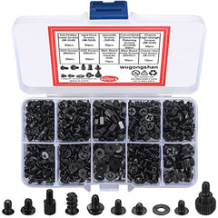 wugongshan 420 Pcs Computer Screw Set, PC Motherboard Standoffs Screws Kit, Personal Computer Screw Standoffs Set Kit for PC Case Motherboard Box HDD SSD Fa CD-ROM Hard Drive Screws Standoffs