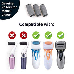 Extra Coarse 3 Refill Rollers by Own Harmony for Electric Hard Skin Callus Remover CR900: Foot Care for Healthy Feet- Best Pedicure File Tools- Refills 3 Pack Extra Course Replacement Roller for Men