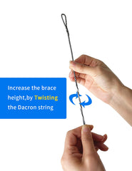 longbowmaker B-55 Dacron Bow String 44-66 Inchens Replacement Bowstring for Traditional and Recurve Bow (12 strands(up to 40lbs), AMO 56 inches(actual 52 inches))