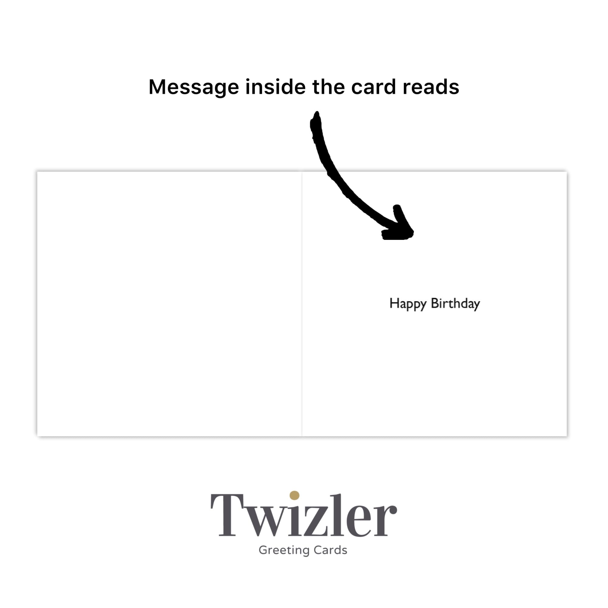 Twizler Happy Birthday Card with Mountain Bike - Boys Birthday Card - Happy Birthday Card Boy - Birthday Card For Boy - Sporty Childrens Birthday Cards - Boys Birthday Presents