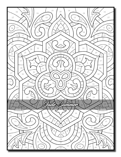 Color by Number Patterns: An Adult Coloring Book with Fun, Easy, and Relaxing Coloring Pages (Color by Number Coloring Books)