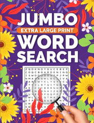 Jumbo Extra-Large Print Word Search: Easy to Read Big Letters Word Find Puzzles for Seniors and Elderly