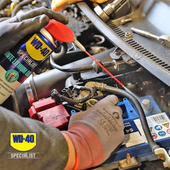 WD-40 Specialist White Lithium Grease Spray 400ml - All-Weather Protection for Heavy-Duty Metal-to-Metal Applications with Smart Straw Applicator