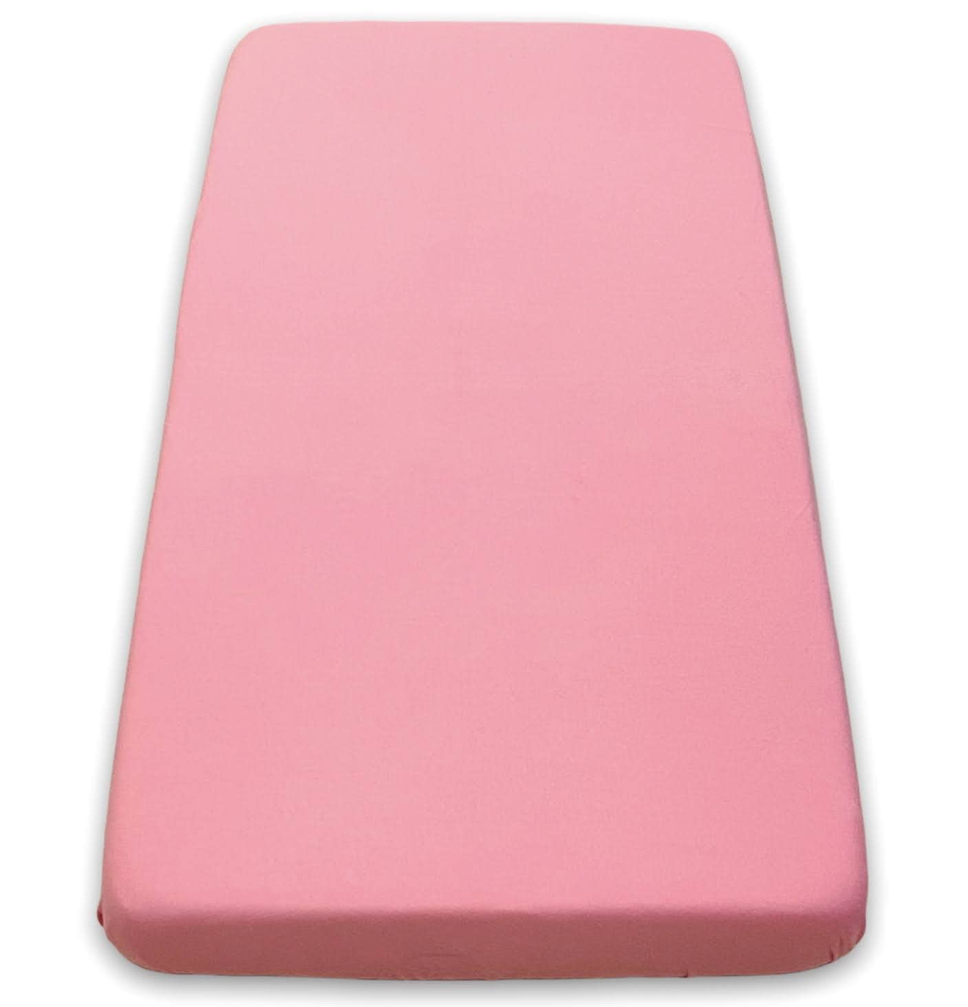 Sasma Home - 2 x Cot Bed Fitted Sheets 100% Cotton Very Soft (70 x 140 cm) (Pink)