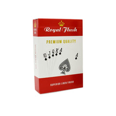 Royal Flush Poker Cards - Twin Deck Red and Blue, Professional Poker Playing Cards, Superior Linen Finish, Easy To Shuffle and Durable