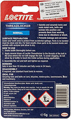 Loctite Threadlocker, Locks & Seals All Metal Nuts, Balls & Screws, Prevents Leakage & Corrosion, 1 x 5g