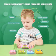 Talking Flash Cards for Toddler Toys for 2 3 4 5 6 Year Old Baby Girls Preschool Learning Resources Sensory Toys for Autism Educational Montessori Toys with 224 Words Interactive Gifts For Kid Age 2-6