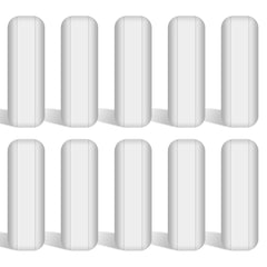 stonylab 10-Pack Stir Bar Set, 20 mm PTFE-Coated Magnetic Stirring Bars White Stir Mixer for Stirrers, 10 PK