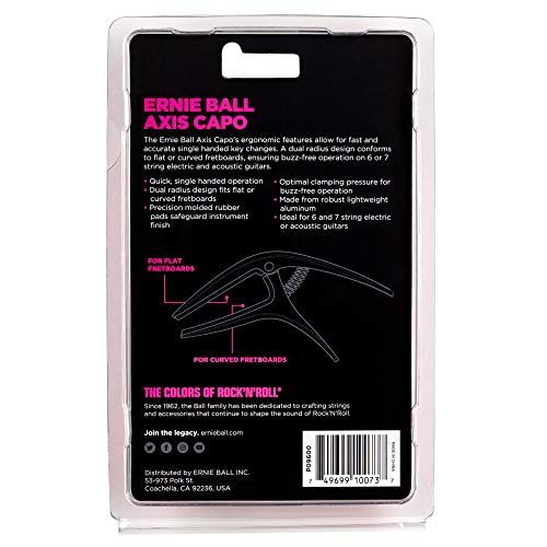 Ernie Ball Axis Dual Radius Capo Black Satin