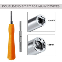 Cemobile Gamebit Screwdriver 4.5mm 3.8mm, Double-End Bit Security Gamebit Screwdriver Kit for Opening NES, SNES, N64, Gameboy, Gamecube, Virtual Boy, Sega, Nintendo Consoles, Game Cartridges