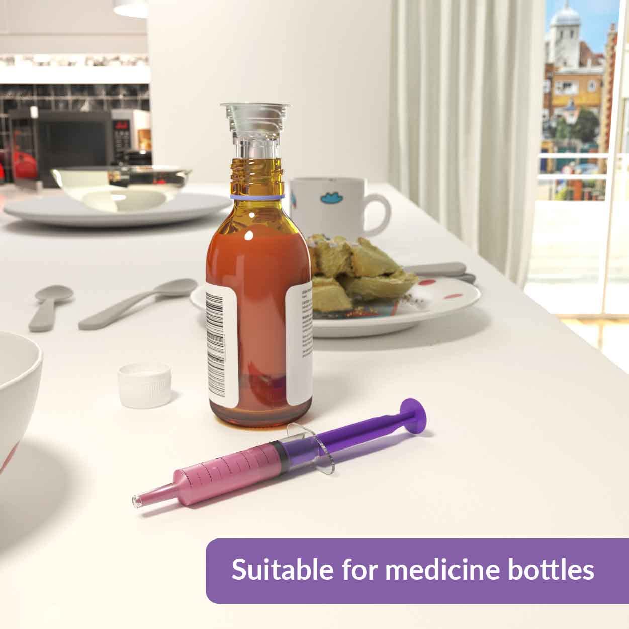 5ml Oral Medicine Syringe and Bottle Plug, Box of 10 - Suitable for Baby, Children, Pets