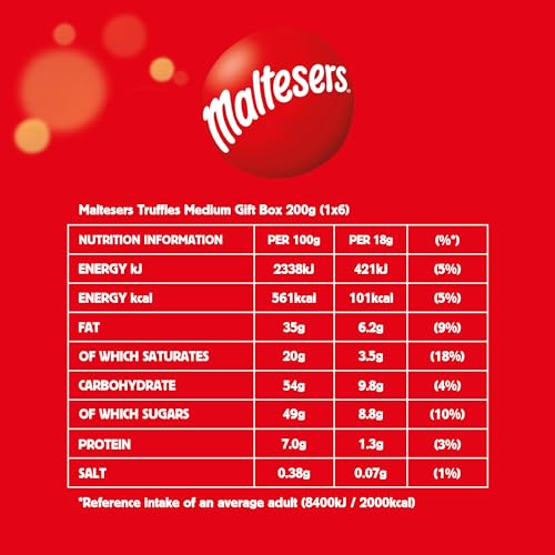 Maltesers Truffles Chocolate Medium Gift Box, Chocolate Gift, Mother's Day, 200g