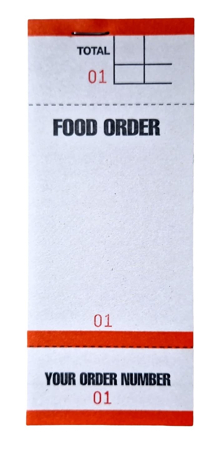 Food Order Pads 100 to A Booklet 4 Pack 4 Colours BF84 (4)