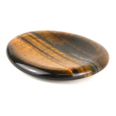 Ouubuuy Tiger Eye Thumb Worry Stone Healing Crystal Gemstone Pocket Palm Stone - Anxiety Stress Relieve