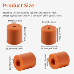 Creality Official Silicone Leveling Column Ender 3 Silicone Solid Bed Mounts Original Stable Hotbed Heat-Resistant Silicone Buffer, 3D Printer Heatbed Parts for Ender 3/Ender 3 V2, CR-10 Series(8PCS)