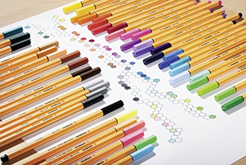 Fineliner - STABILO point 88 - Pack of 20 - Assorted Colours