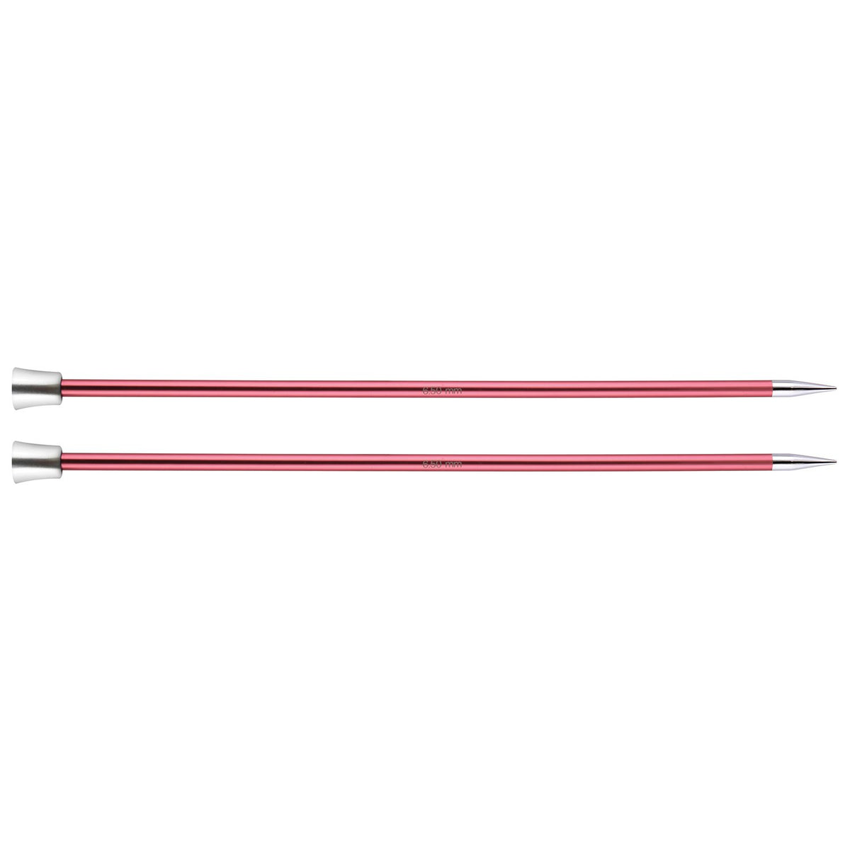 KnitPro KP47244 Zing: Knitting Pins: Single Ended: 25cm x 6.50mm, Aluminium, Multi-Colour