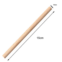 ZHIYE 100 Packs Dowel Rods 15cm x 4mm Craft Sticks Unfinished Natural Wood for DIY Craft and Art Work