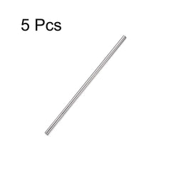 TA-VIGOR 5Pcs 4mm x 150mm Stainless Steel Round Rods, Metal Solid Round Shaft Rods Lathe Bar Stock for DIY Crafts Car Helicopter Airplane Model