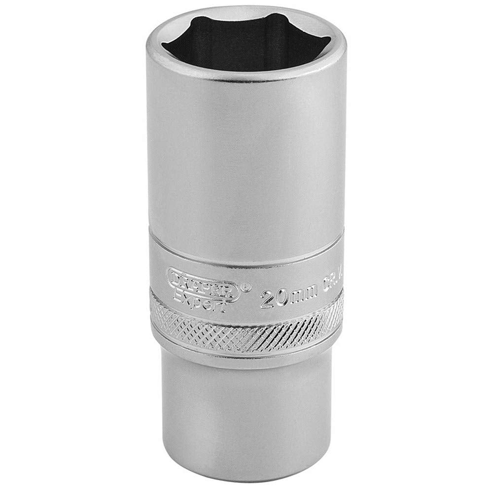 Draper 16587 Metric 3/8-Inch Square Drive Hi-Torq 6-Point Deep 20 mm Socket