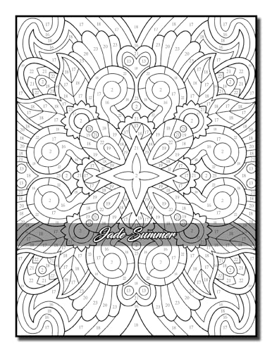 Color by Number Patterns: An Adult Coloring Book with Fun, Easy, and Relaxing Coloring Pages (Color by Number Coloring Books)