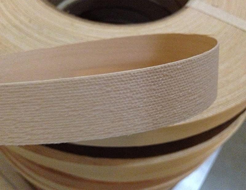 Vale Veneers 22mm Real Oak Wood Veneer Trim - 5 metre Roll of Pre Glued Iron on Edging Tape/Banding (22mm)